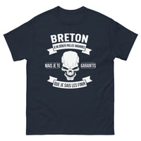 Thumbnail for T-shirt Bretagne marine - Je Ne Débute Pas Les Bagarres, Mais Je Sais Les Finir