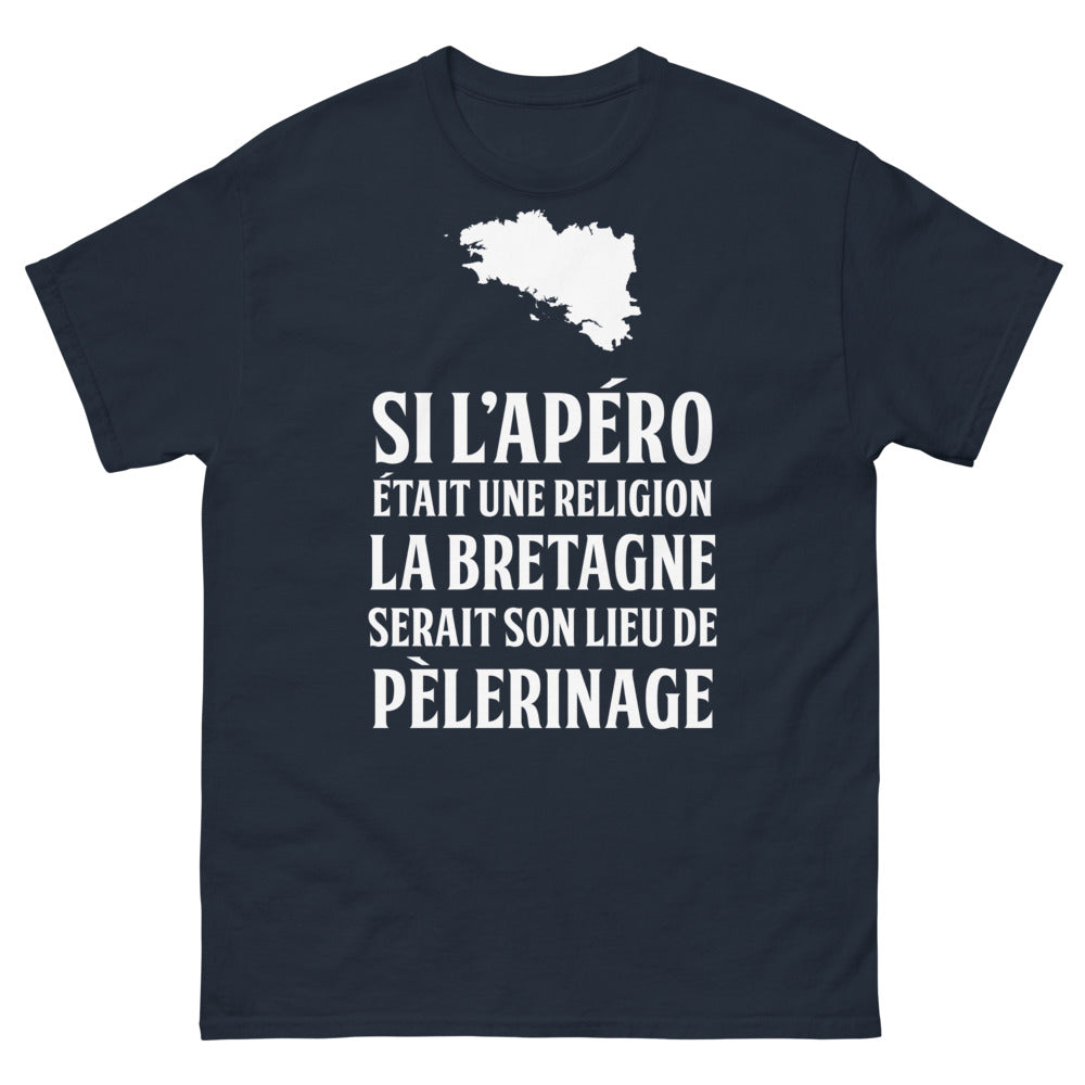 T-shirt Bretagne marine - Si l'apéro était une religion