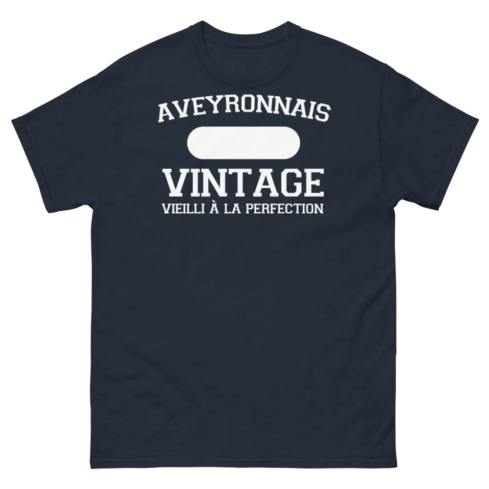 T-shirt Aveyron marine - Vintage et fierté locale