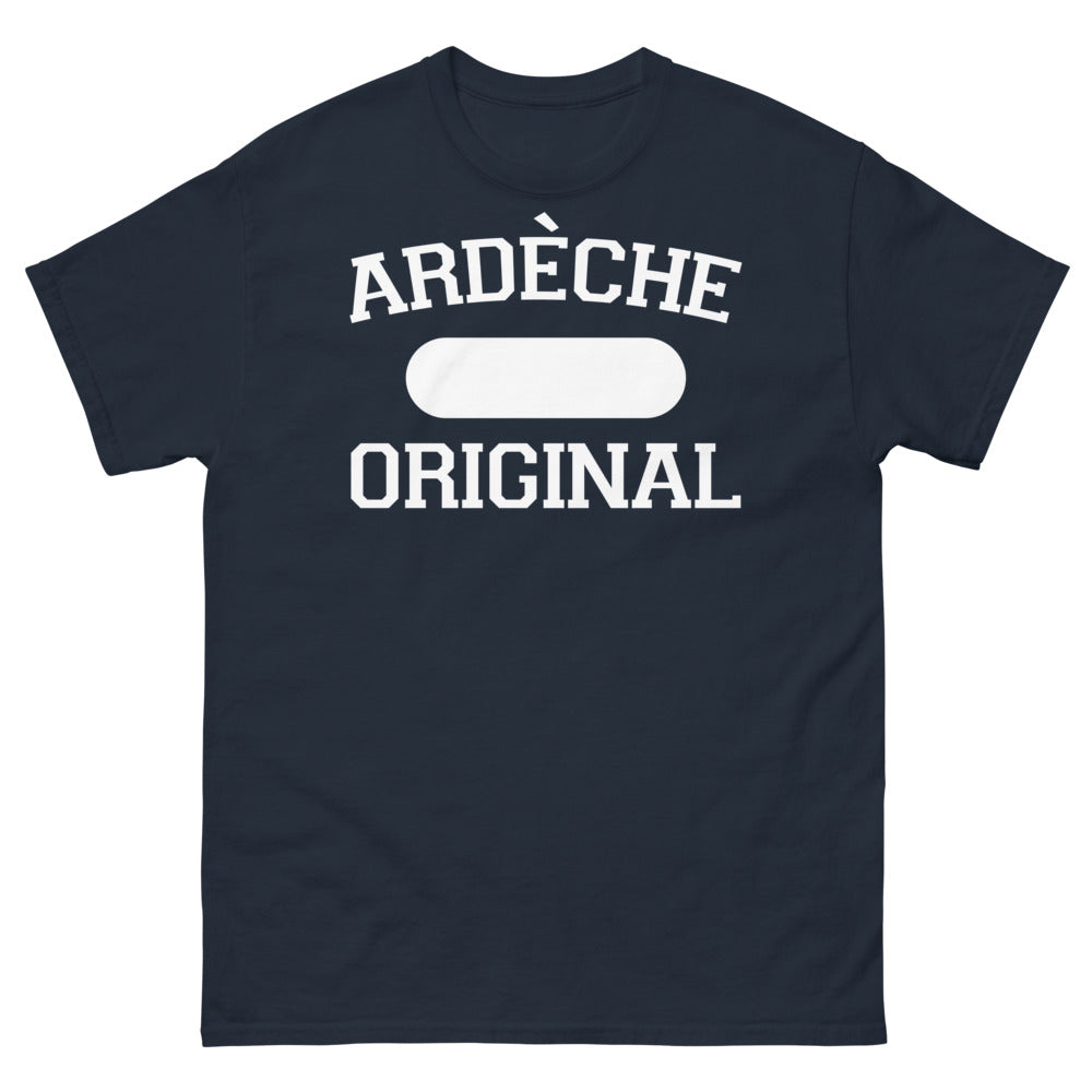 T-shirt Ardèche marine - Humour et nostalgie des châtaignes
