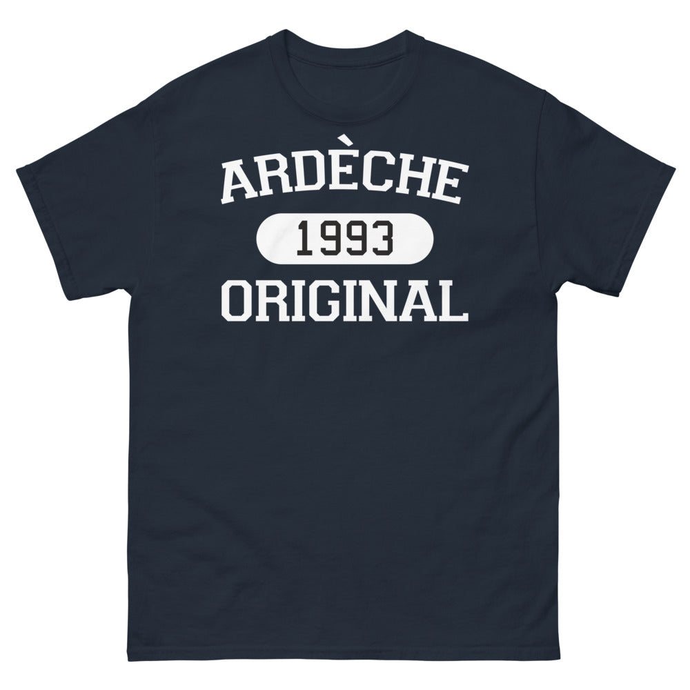 T-shirt Ardèche noir dos - Souvenirs d'enfance 1993