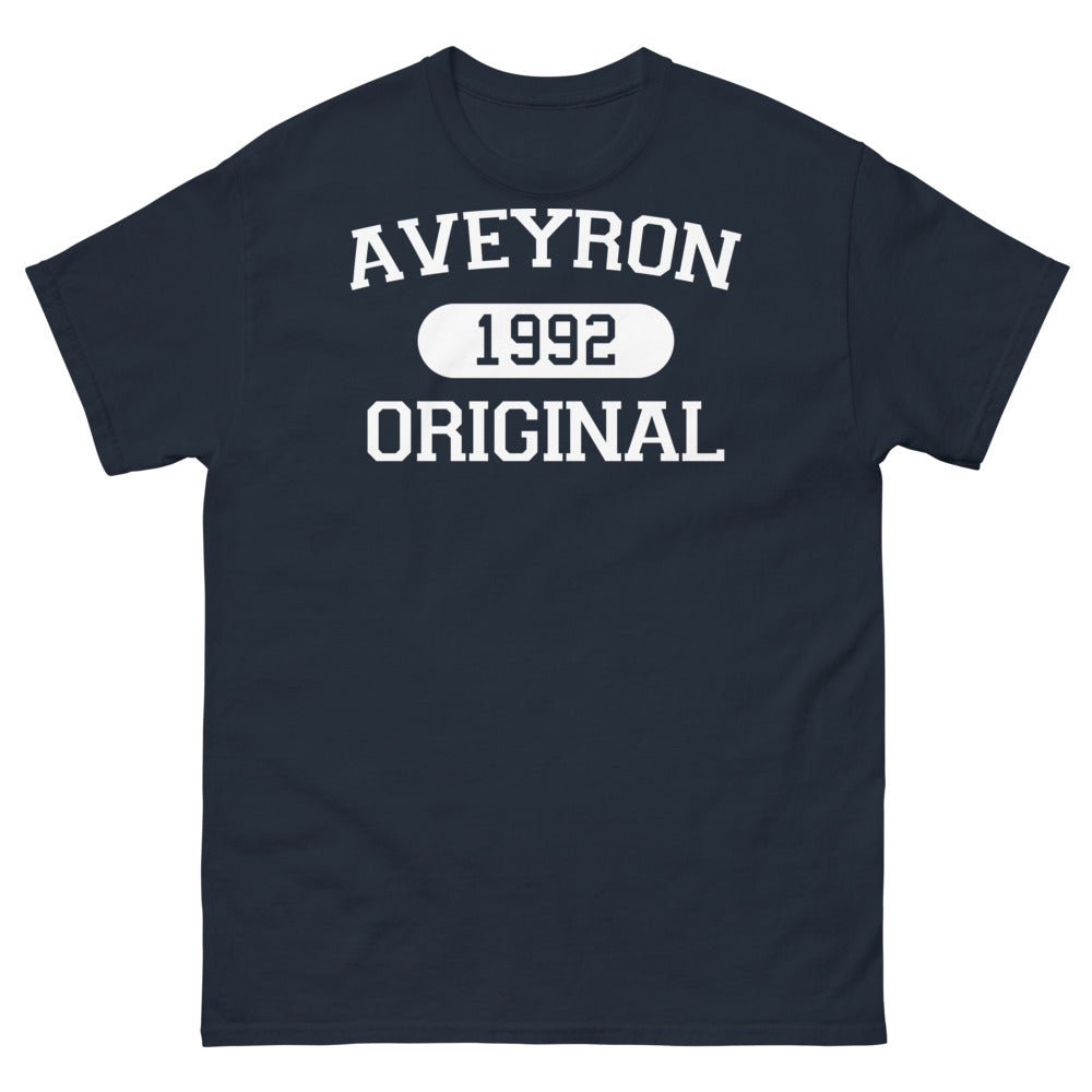 T-shirt Aveyron marine - Design sombre et nostalgique