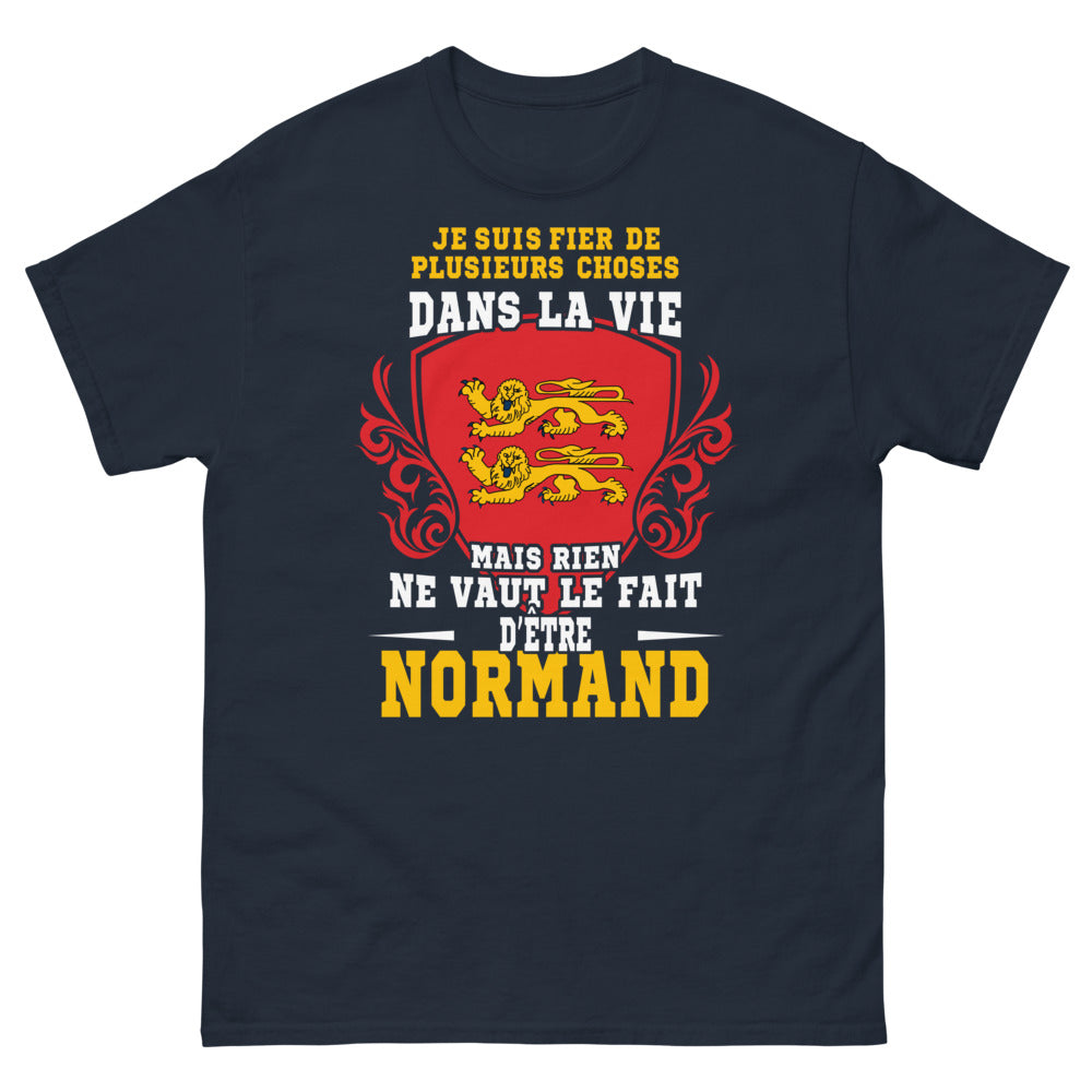 T-shirt Normandie marine - Fier d'être Normand