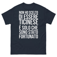 Thumbnail for T-shirt Ticinese nero retro - Orgoglio svizzero con humor