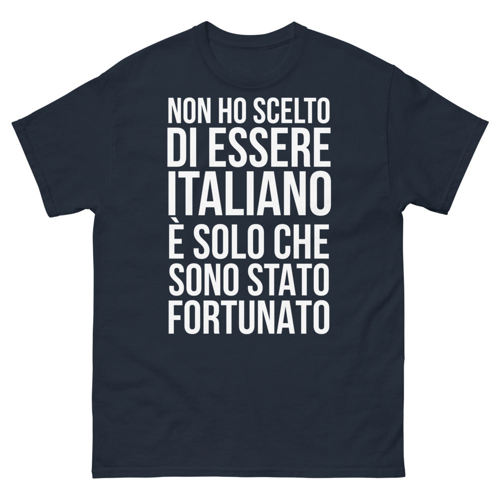 T-shirt Italie bleu marine - Non ho scelto di essere italiano