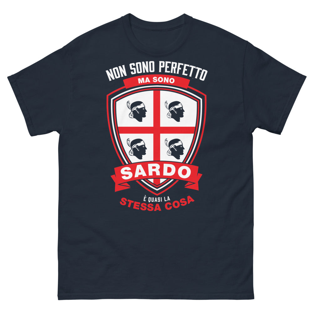T-shirt Sardaigne marine - Non sono perfetto ma sono Sardo