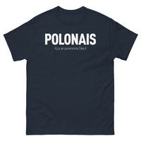 Thumbnail for T-shirt Pologne marine - Le Polonais, ça se prononce Dieu