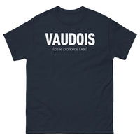 Thumbnail for T-shirt Vaudois marine - Ça se prononce Dieu
