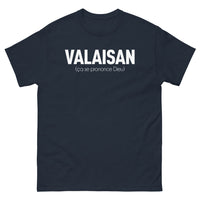 Thumbnail for T-shirt Valaisan marine - Ça se prononce Dieu