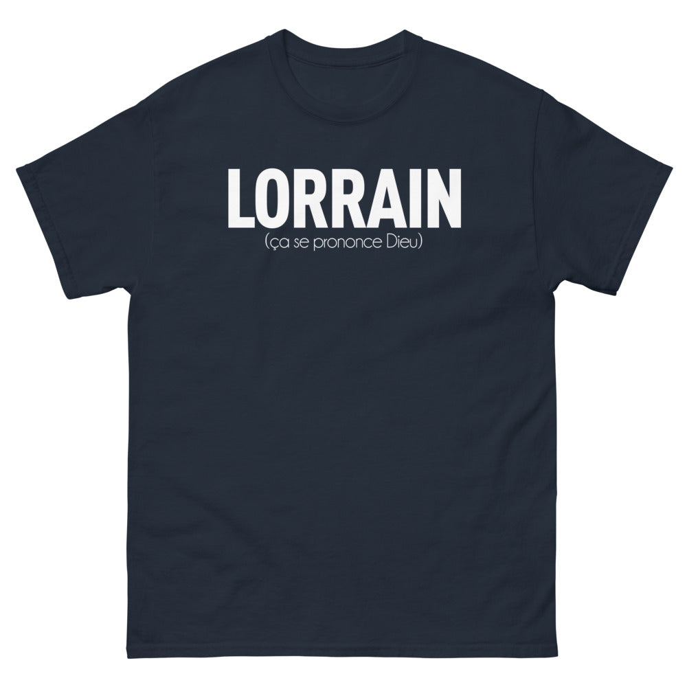 T-shirt Lorrain marine - Ça se prononce dieu