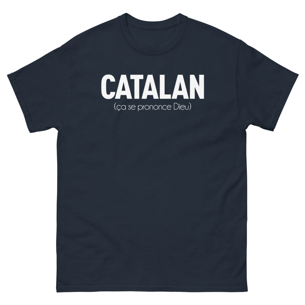 T-shirt Catalogne marine - Ça se prononce Dieu