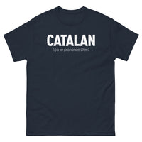 Thumbnail for T-shirt Catalogne marine - Ça se prononce Dieu