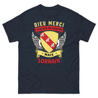 Thumbnail for T-shirt Lorraine marine - Dieu merci, je ne suis pas Alsacien