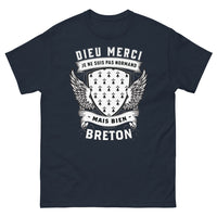 Thumbnail for T-shirt Bretagne marine - Dieu merci je ne suis pas normand