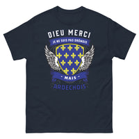 Thumbnail for T-shirt Ardèche marine - Dieu merci, je ne suis pas drômois