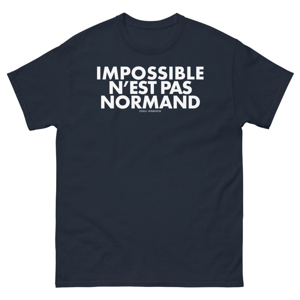 T-shirt Normandie marine - Impossible n'est pas Normand