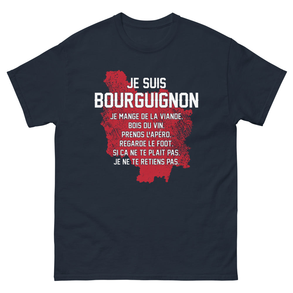 T-shirt Bourgogne marine - Fier et Authentique
