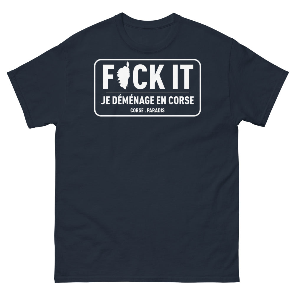 T-shirt Corse marine - F-ck it je déménage en Corse