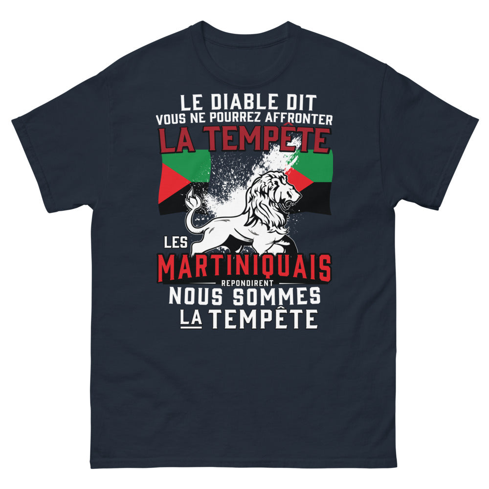 T-shirt Martinique marine - Nous sommes la tempête