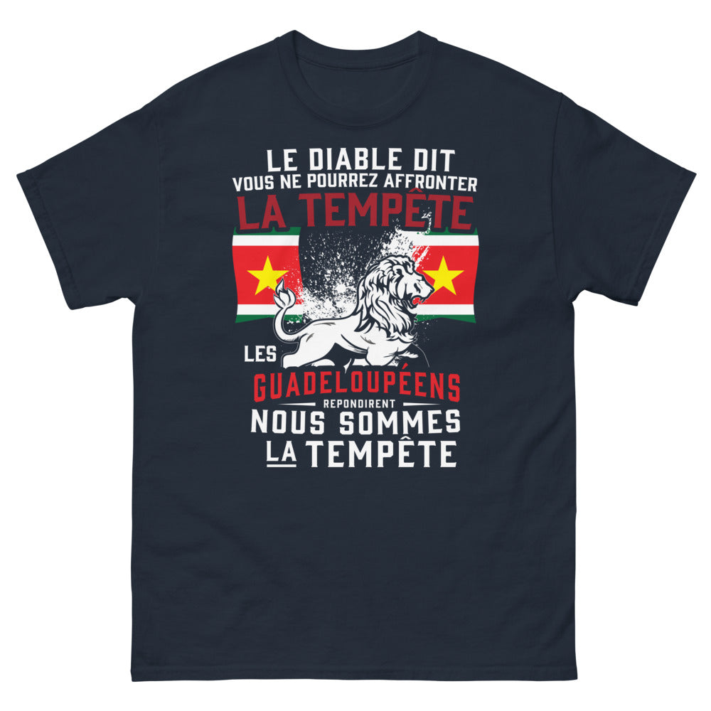 T-shirt Guadeloupéens marine - Nous sommes la tempête