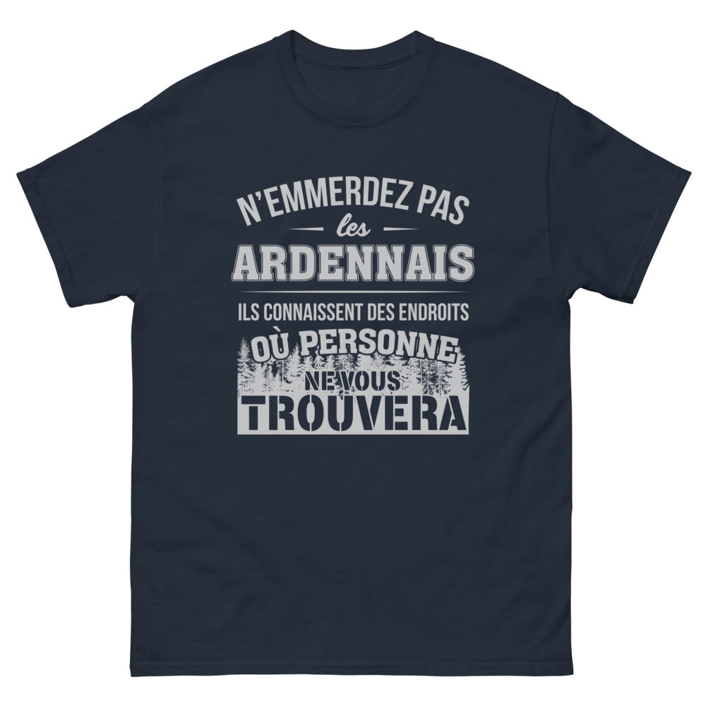T-shirt Ardennes marine - N'emmerdez pas les Ardennais