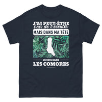 Thumbnail for T-shirt Comores marine - Dans ma tête je suis aux Comores