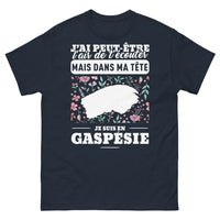 Thumbnail for T-shirt Gaspésie marine - J'ai peut-être l'air de t'écouter