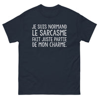Thumbnail for T-shirt Normand marine - Je suis Normand, le sarcasme fait partie de mon charme