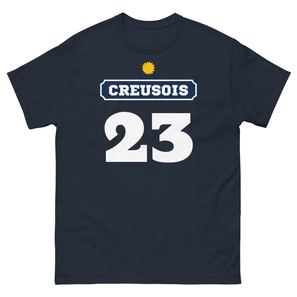 T-shirt Creusois marine - Fierté et esprit de la Creuse