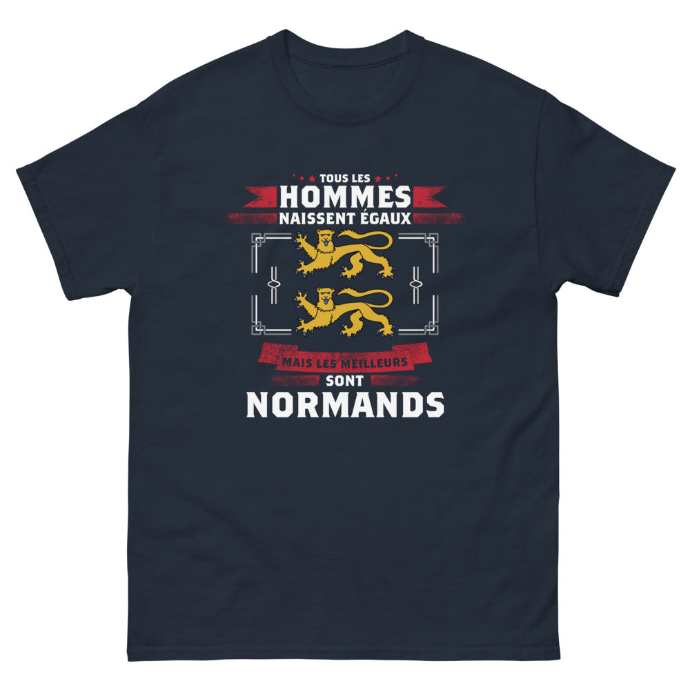 T-shirt Normandie marine - Les meilleurs sont Normands