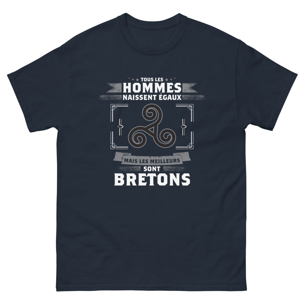 T-shirt Bretagne marine - Les meilleurs sont Bretons