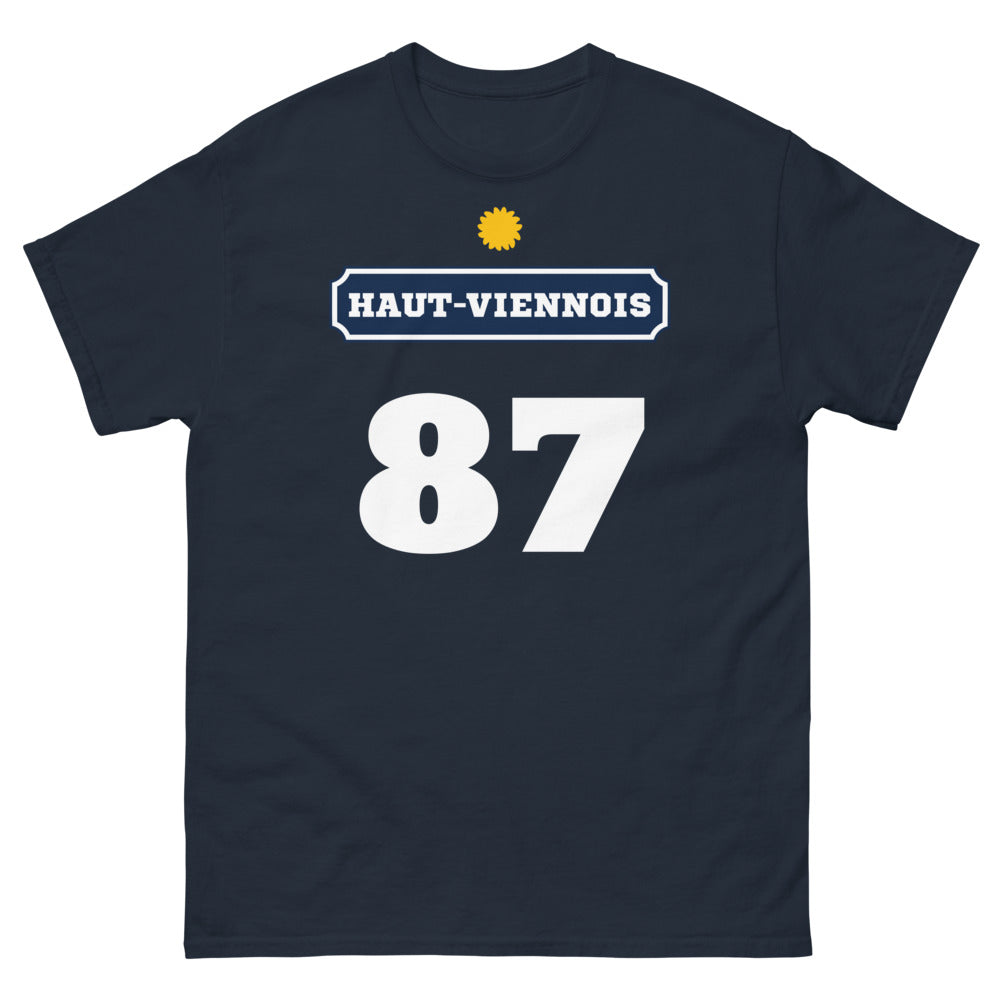 T-shirt Haute-Vienne marine - Fier et Authentique