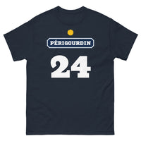 Thumbnail for T-shirt Périgourdin marine - Clin d'œil humoristique à la Dordogne