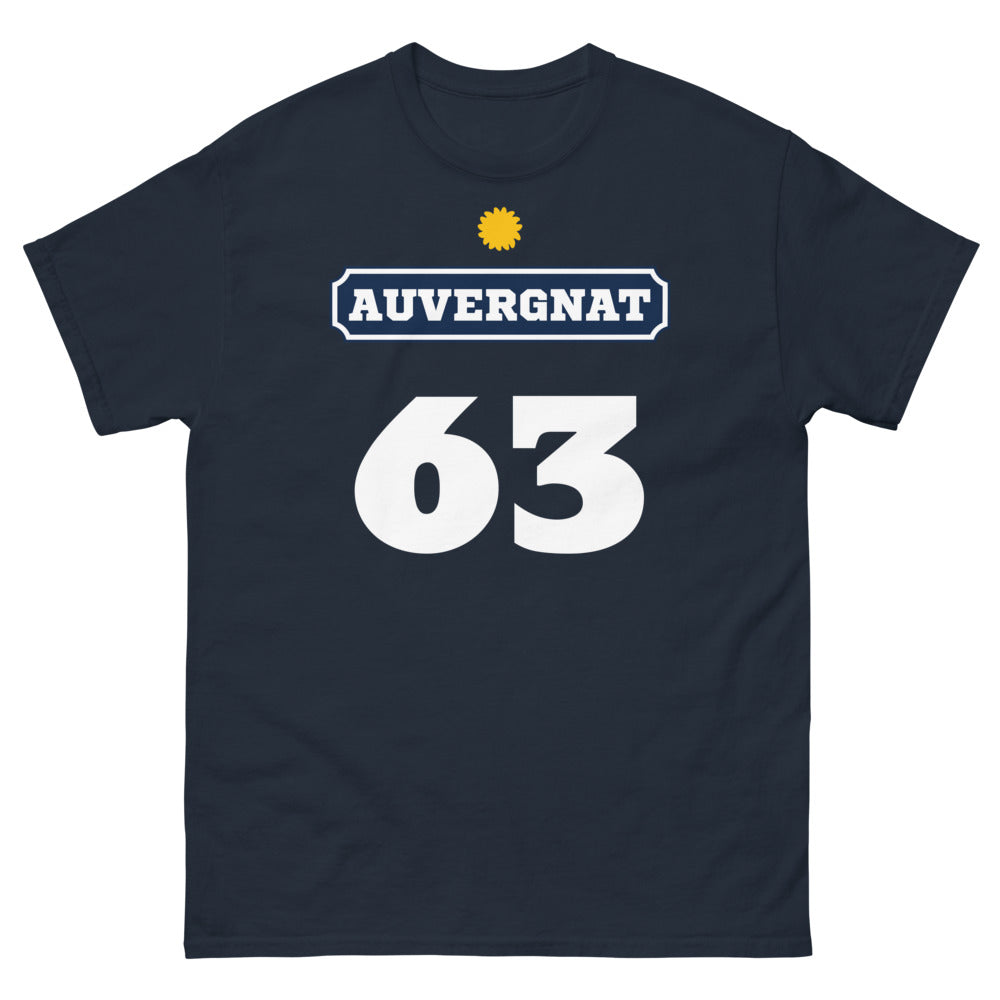 T-shirt Auvergnat marine - Fierté et humour auvergnat