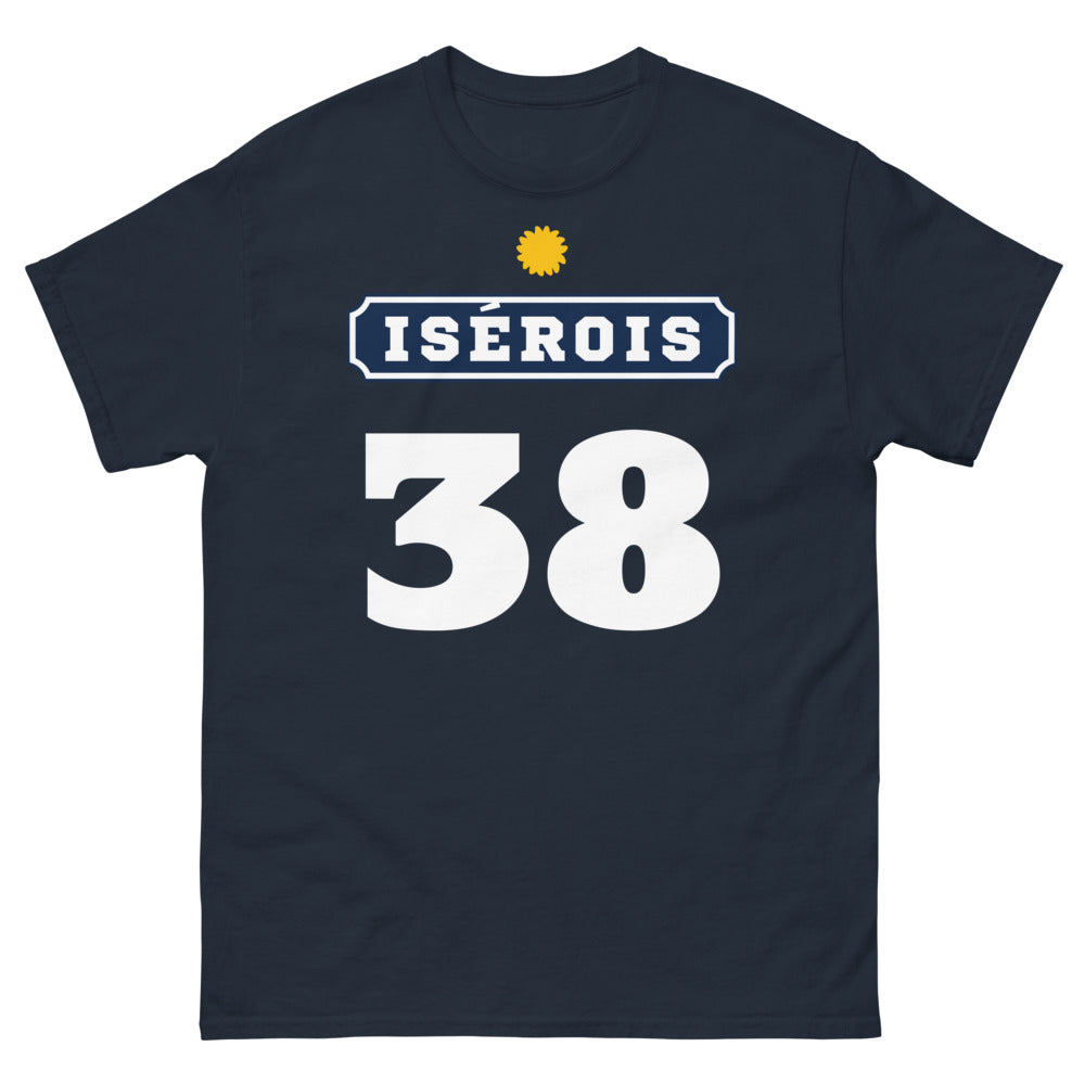 T-shirt Isère marine - Isérois fier de ses montagnes