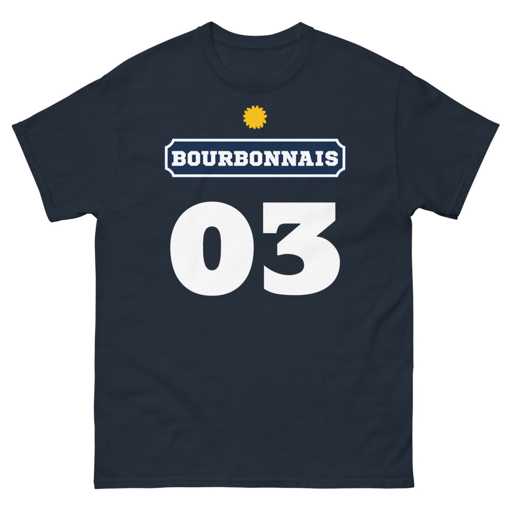 T-shirt Bourbonnais marine - Fierté du Pays Sombre