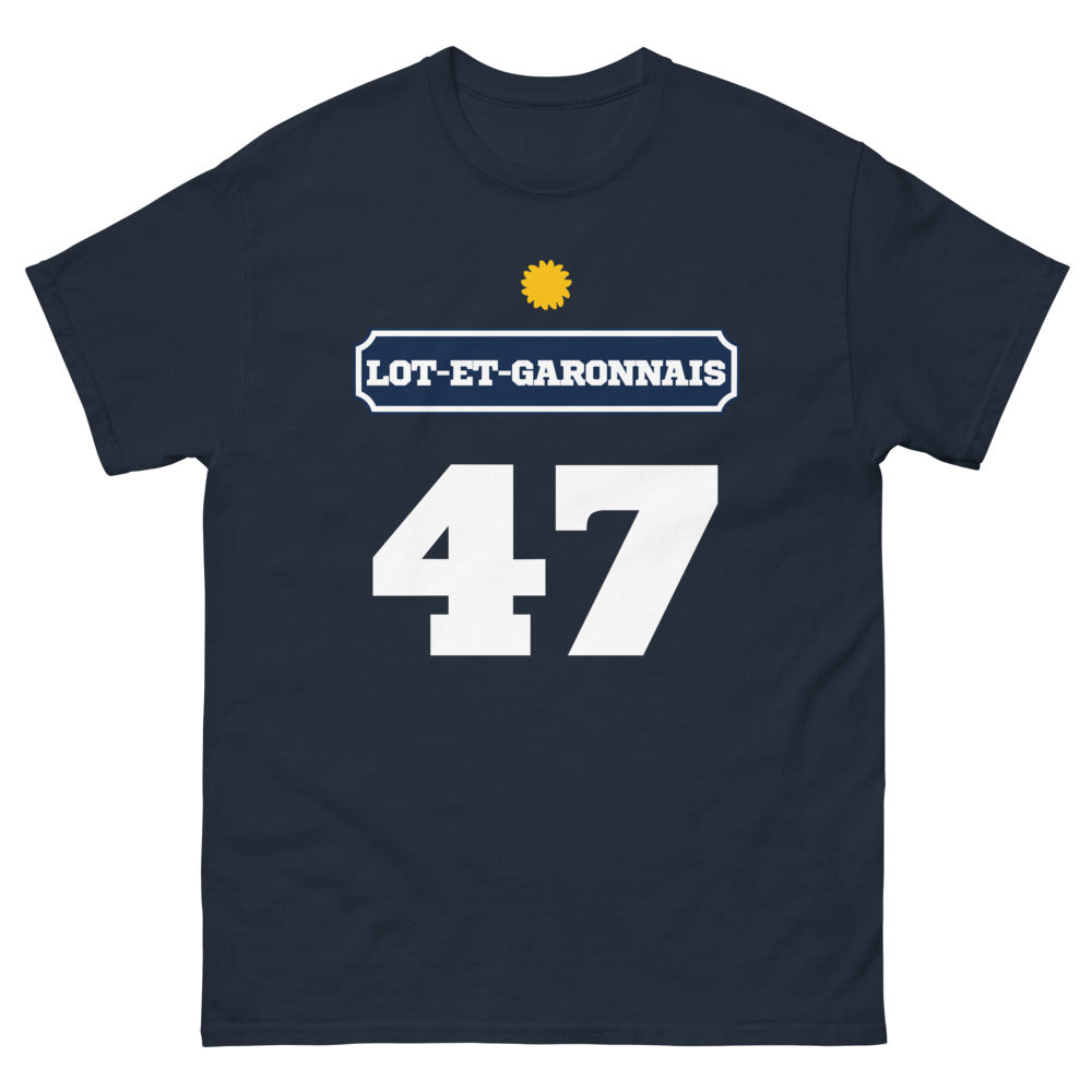 T-shirt Lot-et-Garonne marine - Fierté locale et humour