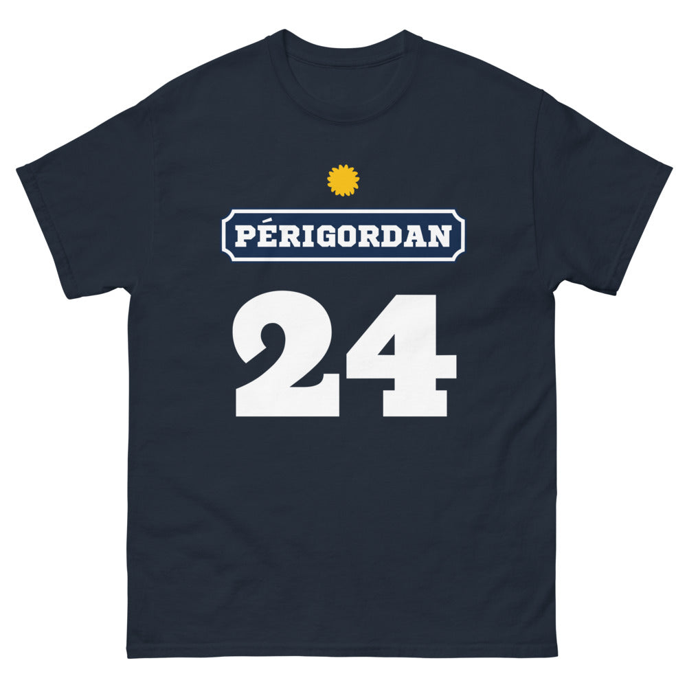T-shirt Périgord marine - clin d'œil amusant à la région