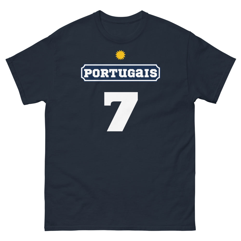 T-shirt Portugal bleu marine - Fierté et humour lusitanien