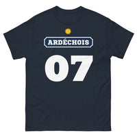 Thumbnail for T-shirt Ardèche marine - Fier et sombre, identité locale