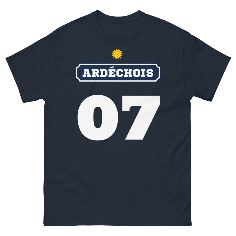 T-shirt Ardèche marine - Fier et amoureux de la nature