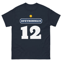 Thumbnail for T-shirt Aveyron noir dos - Design sombre et fierté locale