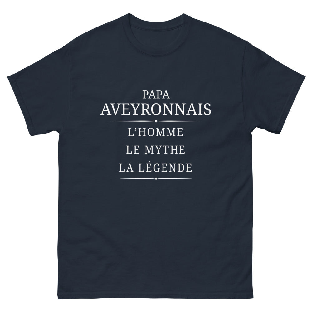 T-shirt Aveyron marine - L'Homme, le Mythe, la Légende