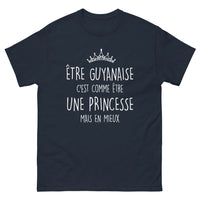 Thumbnail for T-shirt Guyane marine - Comme être une princesse, mais en mieux