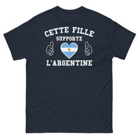 Thumbnail for T-shirt Argentine marine - Jeune Fille Fières de l'Argentine