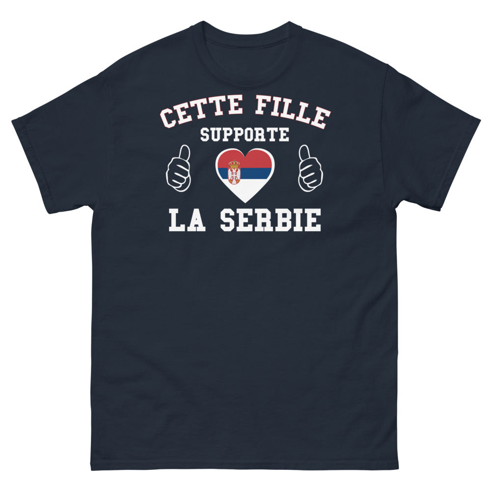 T-shirt Serbie marine - Soutien humoristique à la Serbie