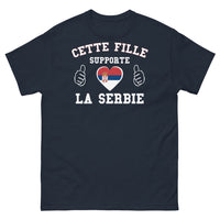 Thumbnail for T-shirt Serbie marine - Soutien humoristique à la Serbie
