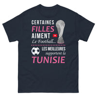 Thumbnail for T-shirt Tunisie marine - Les meilleures supportent la Tunisie
