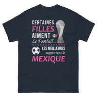 Thumbnail for T-shirt Mexique marine - Les meilleures supportent le Mexique