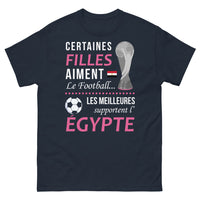 Thumbnail for T-shirt Égypte bleu marine - Certaines filles aiment le football